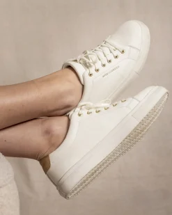 Femme Mise Au Green Baskets unies à lacets