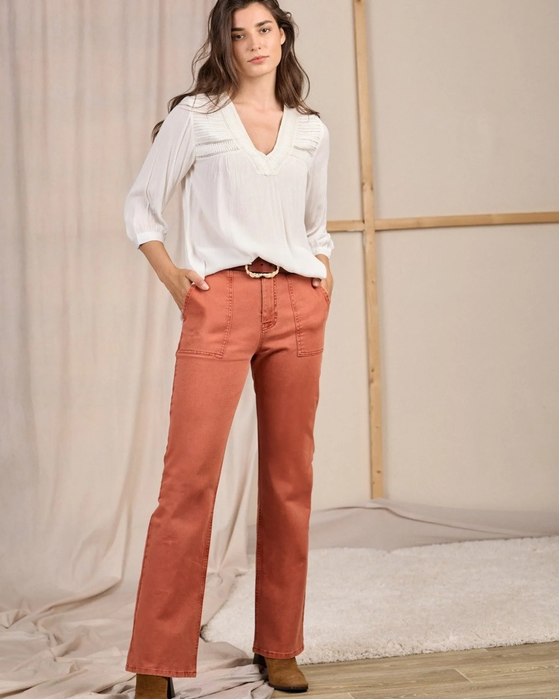 Femme Mise Au Green Blouse à détails