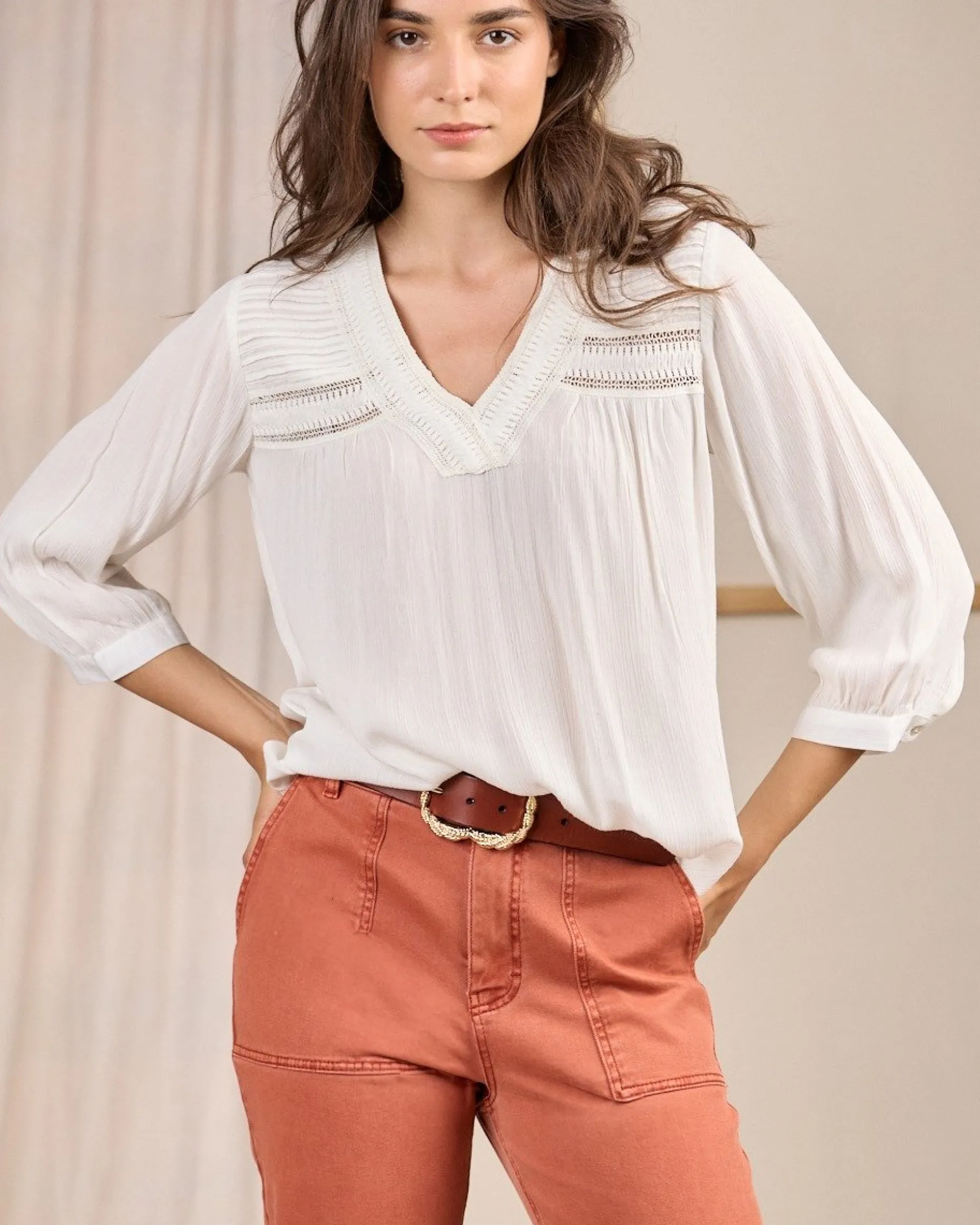 Femme Mise Au Green Blouse à détails