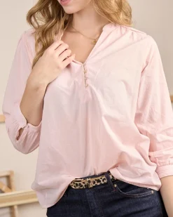 Femme Mise Au Green Blouse à rayures ton sur ton