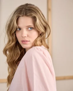 Femme Mise Au Green Blouse à rayures ton sur ton