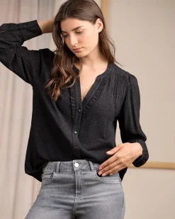 Femme Mise Au Green Blouse détail lurex