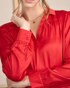 Femme Mise Au Green Blouse satinée