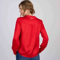 Femme Mise Au Green Blouse satinée