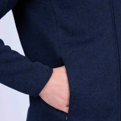 Homme Mise Au Green Blouson Polaire détail épaule bleu marine