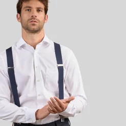 Homme Mise Au Green Bretelles Coleen bleu marine