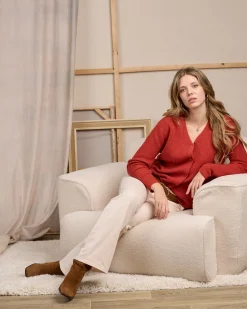 Femme Mise Au Green Cardigan détail lurex