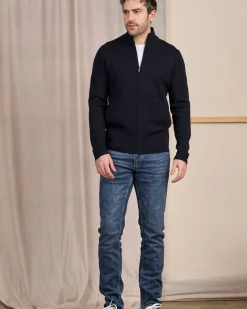 Homme Mise Au Green Cardigan zippé col montant