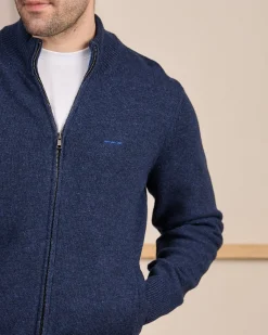 Homme Mise Au Green Cardigan zippé col montant