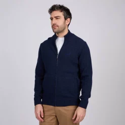 Homme Mise Au Green Cardigan zippé col montant