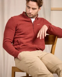 Homme Mise Au Green Cardigan zippé col montant