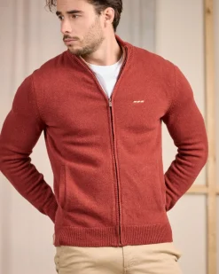 Homme Mise Au Green Cardigan zippé col montant