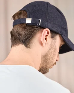 Homme Mise Au Green Casquette Célina bleu marine