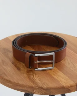 Homme Mise Au Green Ceinture à boucle unie en cuir