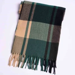 Homme Mise Au Green Écharpe à carreaux