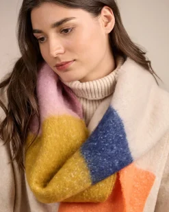 Femme Mise Au Green Écharpe Camila bleu marine