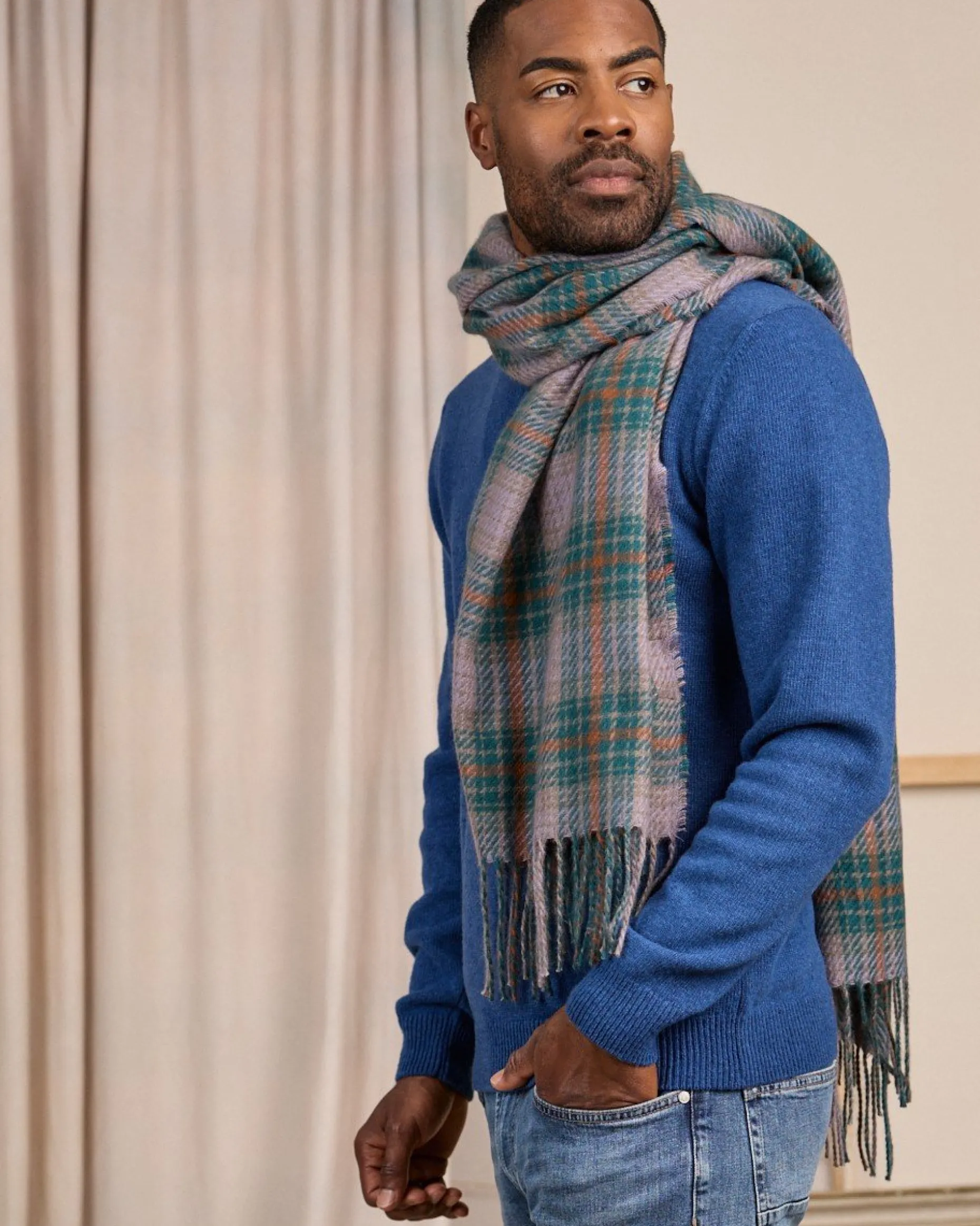 Homme Mise Au Green Écharpe Curtis