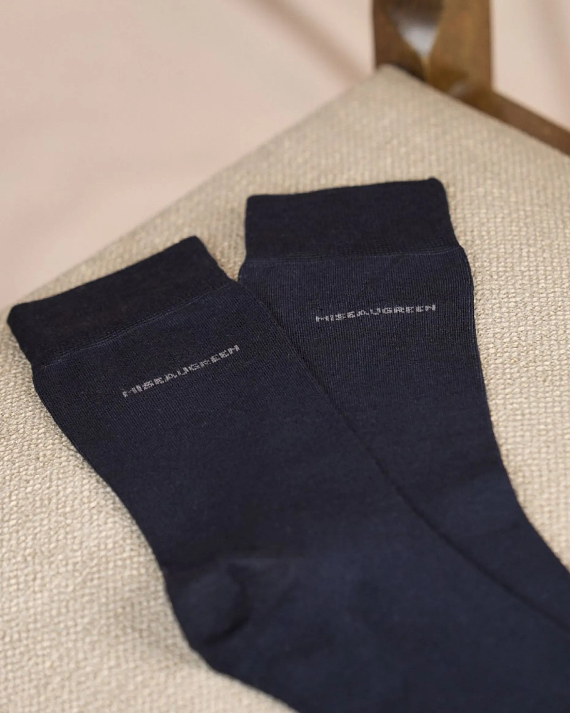 Homme Mise Au Green Chaussettes bambou bleu marine