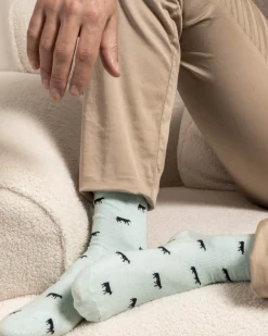 Homme Mise Au Green Chaussettes Billie vert eau