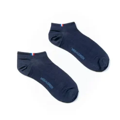 Homme Mise Au Green Chaussettes courtes invisibles unies bleu marine