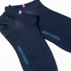Homme Mise Au Green Chaussettes courtes invisibles unies bleu marine