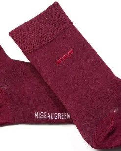 Homme Mise Au Green Chaussettes unies broderie 3 vaches