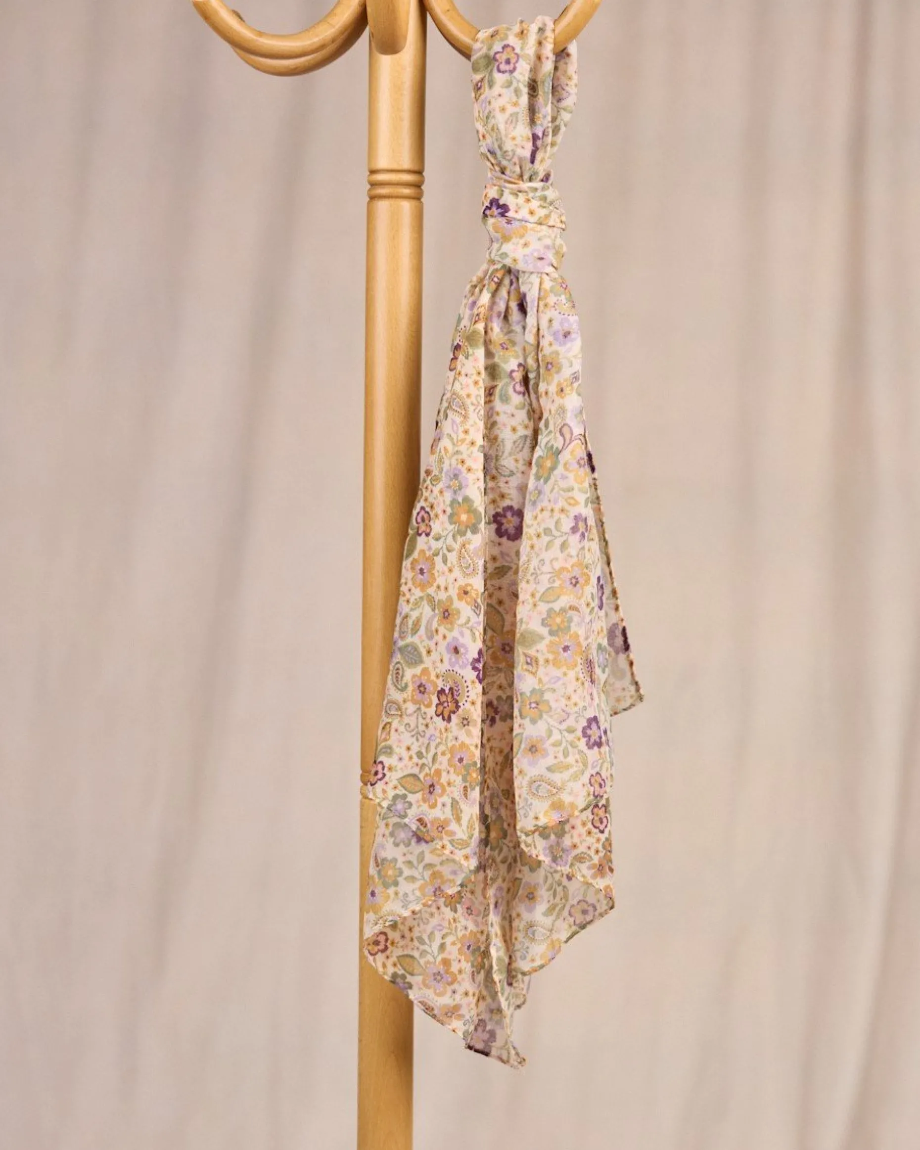 Femme Mise Au Green Chèche Coralie ecru chiné