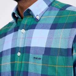 Homme Mise Au Green Chemise à carreaux