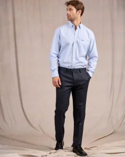 Homme Mise Au Green Chemise à carreaux vichy vichy ciel