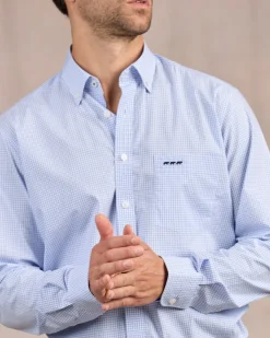 Homme Mise Au Green Chemise à carreaux vichy vichy ciel