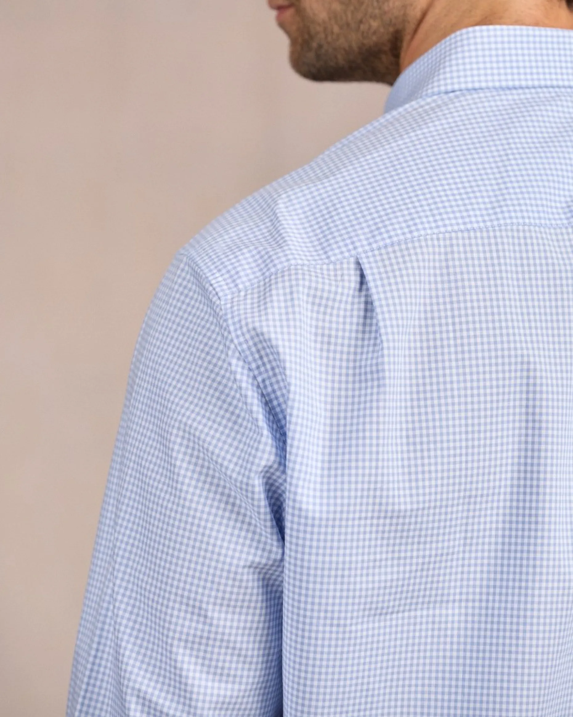 Homme Mise Au Green Chemise à carreaux vichy vichy ciel