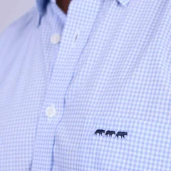 Homme Mise Au Green Chemise à carreaux vichy vichy ciel