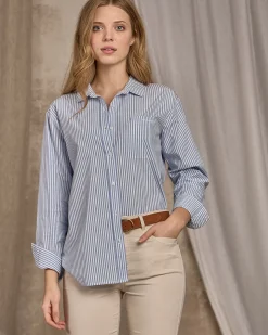 Femme Mise Au Green Chemise à fines rayures