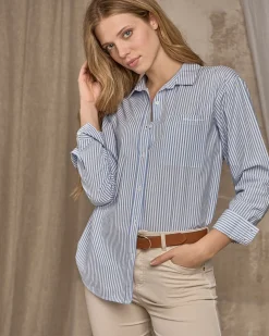 Femme Mise Au Green Chemise à fines rayures