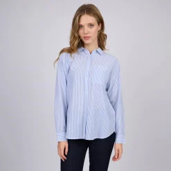 Femme Mise Au Green Chemise à fines rayures