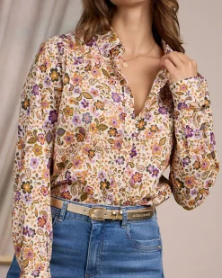 Femme Mise Au Green Chemise à imprimé floral