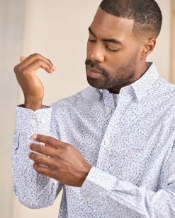 Homme Mise Au Green Chemise à micro motifs