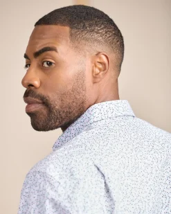 Homme Mise Au Green Chemise à micro motifs