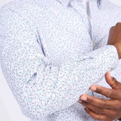 Homme Mise Au Green Chemise à micro motifs