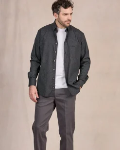 Homme Mise Au Green Chemise à micro motifs