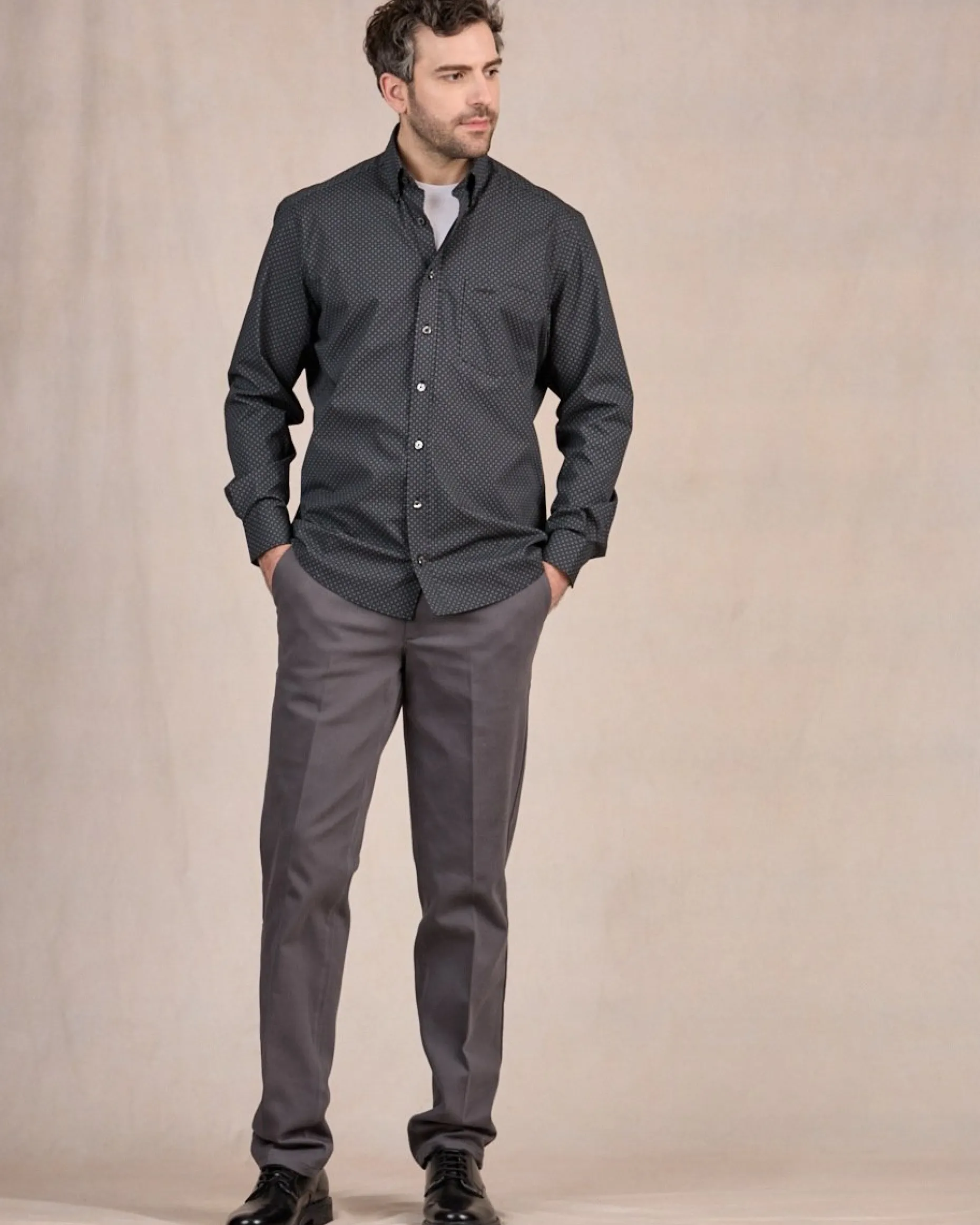 Homme Mise Au Green Chemise à micro motifs