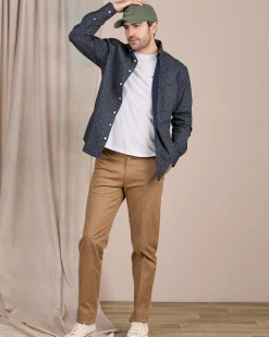 Homme Mise Au Green Chemise Cactus bleu marine