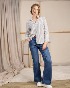 Femme Mise Au Green Chemise Coline bleu marine