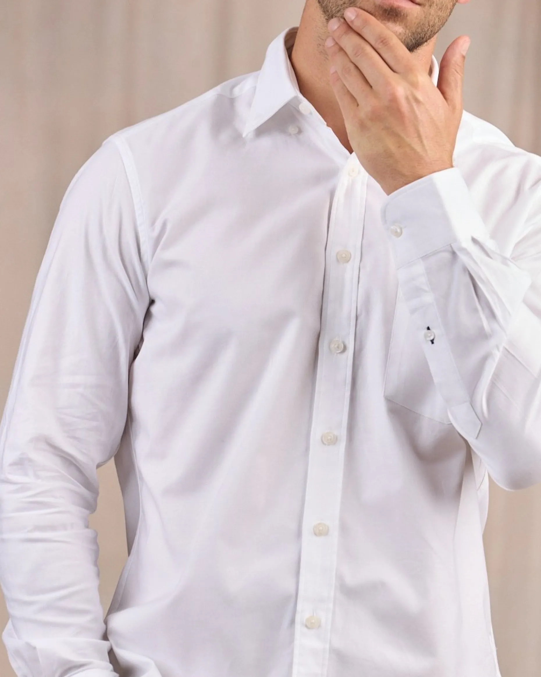 Homme Mise Au Green Chemise unie