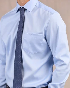 Homme Mise Au Green Chemise unie bleu ciel