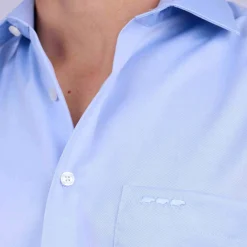 Homme Mise Au Green Chemise unie bleu ciel