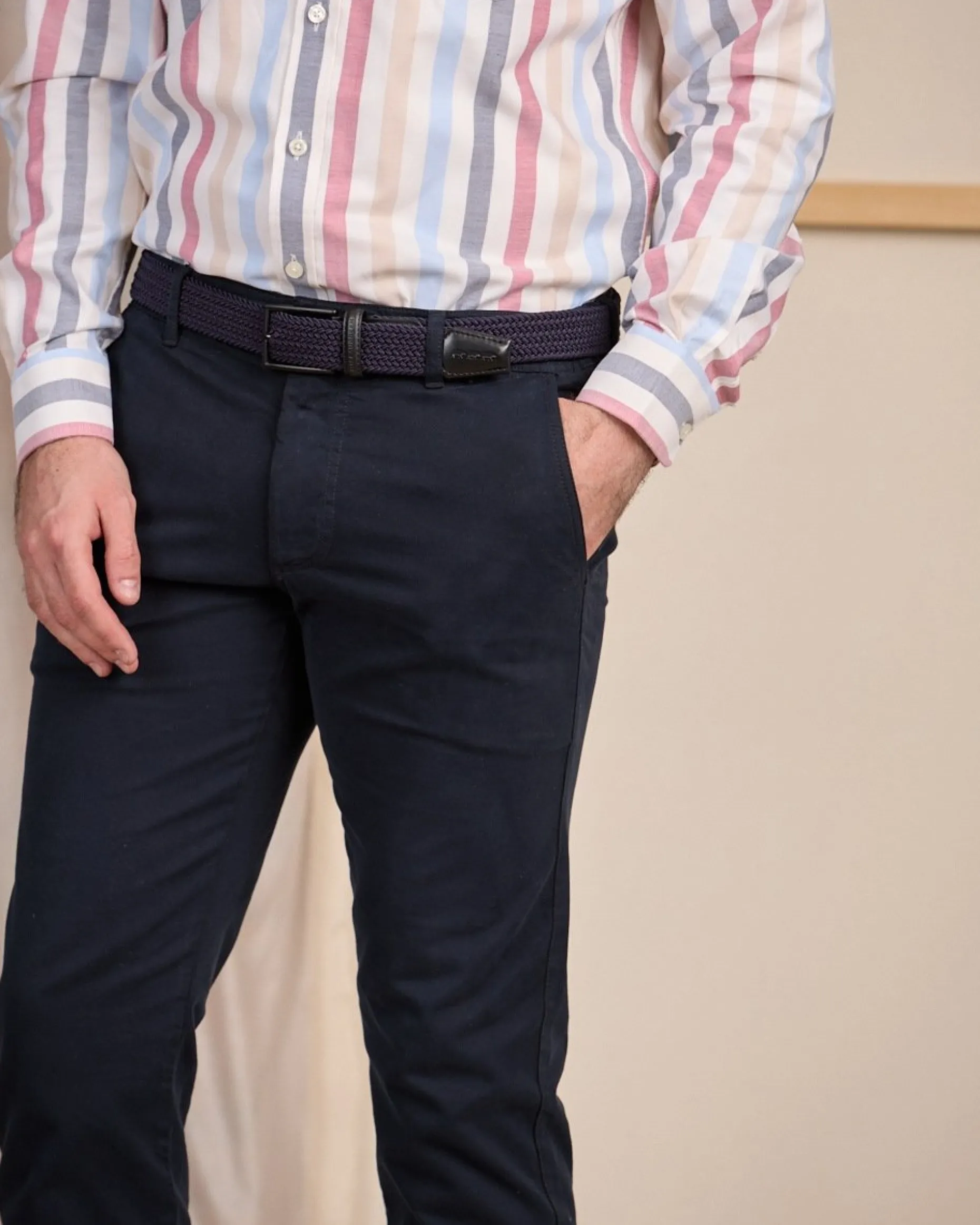 Homme Mise Au Green Chino Cyrile bleu marine