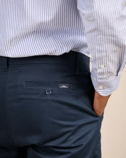 Homme Mise Au Green Chino ville bleu marine