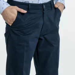 Homme Mise Au Green Chino ville bleu marine