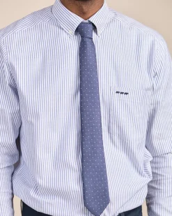 Homme Mise Au Green Cravate à pois bleu marine